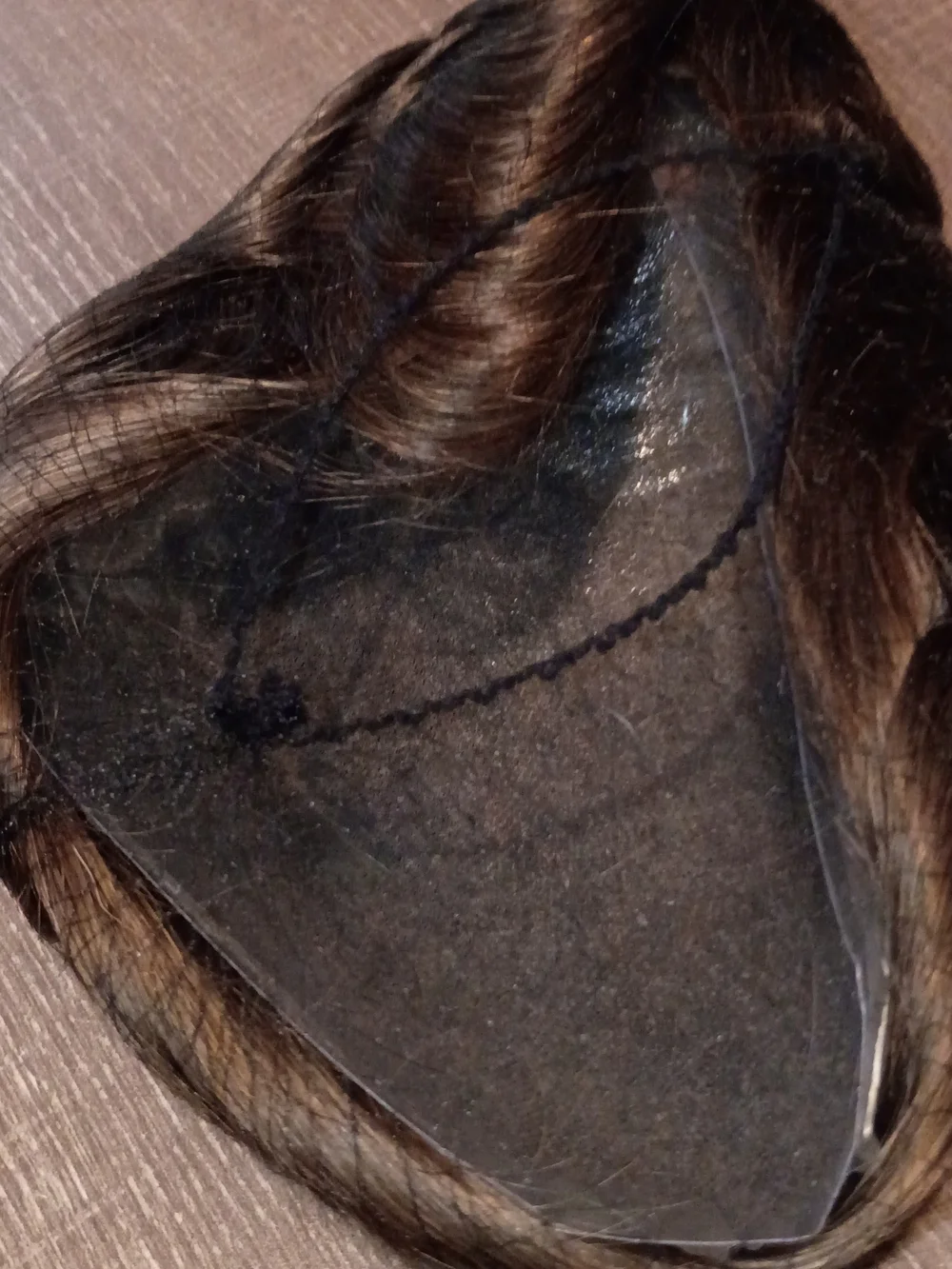 Men's Hair Toupee - Dark Brown Blend